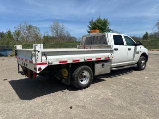 <div>2016 Ram 4x4 6.8L hemi gas.  12 ft flat bed with landscape sides.  runs and operates perfect with no warning lights on dash. was safetied October 2023 </div>