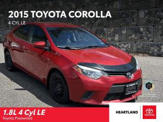 Used 2015 Toyota Corolla LE for sale in Williams Lake, BC