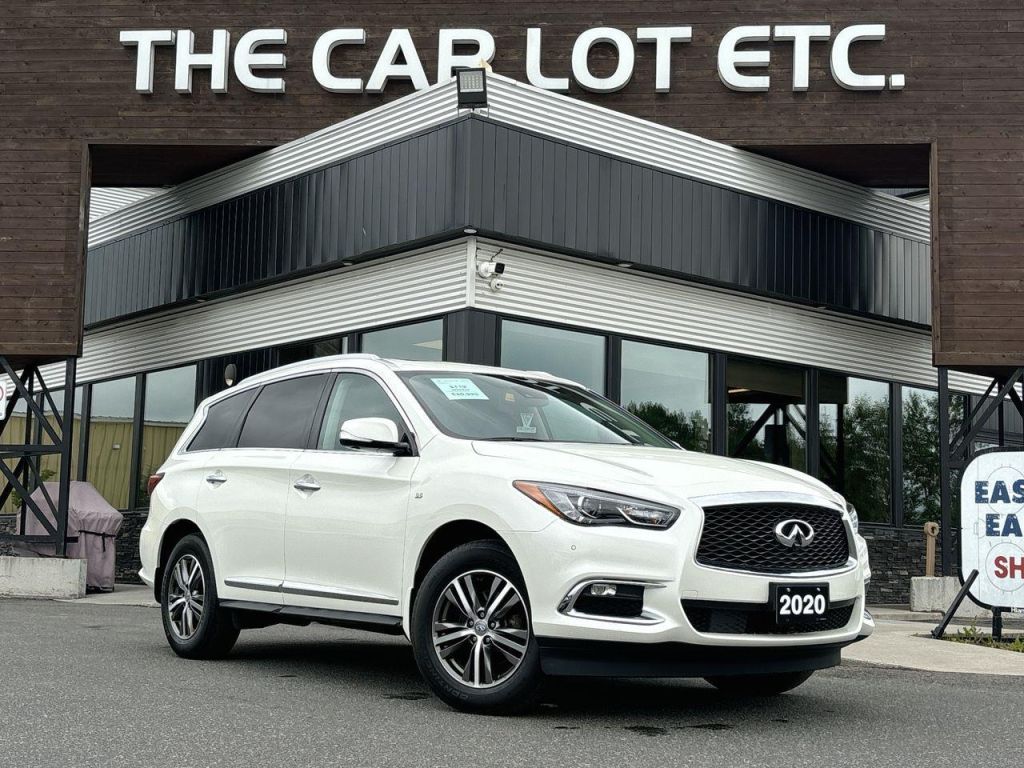 Used 2020 Infiniti QX60 ESSENTIAL 3RD ROW, HEATED LEATHER SEATS, SUNROOF, CRUISE CONTROL, NAV, BACK UP CAM!! for Sale in Sudbury, Ontario