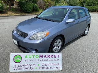 Used 2006 Toyota Matrix XR 2WD AUTO AC FINANCE, WARRANTY, INSPECTED W/BCAA MEMBERSHIP! for sale in Surrey, BC