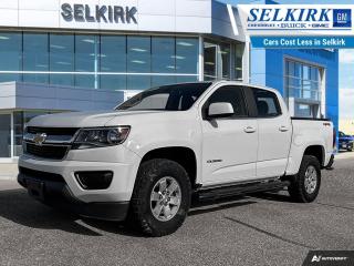 <b>Low Mileage, Apple CarPlay,  Android Auto,  Power Seat,  Rear View Camera,  Touch Screen!</b><br> <br>    The clever and capable Chev Colorado offers nearly as much utility as the its bigger brother. This  2019 Chevrolet Colorado is fresh on our lot in Selkirk. <br> <br>This 2019 Chevrolet Colorado offers a new take on the midsize pickup truck. With its combination of rugged good looks, advanced technology, capable towing ability and fuel efficient engine, the Colorado is the truck that helps you push every boundary and accept any challenges. From tackling urban streets to driving off the beaten path, this pickup is definitely worth a first, second and third look. This low mileage  crew cab 4X4 pickup  has just 52,113 kms. Its  white in colour  . It has an automatic transmission and is powered by a  308HP 3.6L V6 Cylinder Engine.  It may have some remaining factory warranty, please check with dealer for details. <br> <br> Our Colorados trim level is WT. This Colorado is the midsize truck thats designed to take on adventure in style and make it look easy. This hard working truck comes with a 7 inch color touchscreen display and 6 speaker audio system, a rear vision camera, USB port for plugging in your electronic devices, a 4-way power driver seat, Android Auto and Apple CarPlay, bluetooth streaming audio, power windows, power locks, air conditioning, teen driver technology and much more. This vehicle has been upgraded with the following features: Apple Carplay,  Android Auto,  Power Seat,  Rear View Camera,  Touch Screen,  Teen Driver Technology. <br> <br>To apply right now for financing use this link : <a href=https://www.selkirkchevrolet.com/pre-qualify-for-financing/ target=_blank>https://www.selkirkchevrolet.com/pre-qualify-for-financing/</a><br><br> <br/><br>Selkirk Chevrolet Buick GMC Ltd carries an impressive selection of new and pre-owned cars, crossovers and SUVs. No matter what vehicle you might have in mind, weve got the perfect fit for you. If youre looking to lease your next vehicle or finance it, we have competitive specials for you. We also have an extensive collection of quality pre-owned and certified vehicles at affordable prices. Winnipeg GMC, Chevrolet and Buick shoppers can visit us in Selkirk for all their automotive needs today! We are located at 1010 MANITOBA AVE SELKIRK, MB R1A 3T7 or via phone at 204-482-1010.<br> Come by and check out our fleet of 60+ used cars and trucks and 190+ new cars and trucks for sale in Selkirk.  o~o