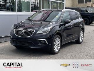 Come see this 2016 Buick Envision Premium II. Its Automatic transmission and Gas I4 2.0L/- TBD  engine will keep you going. This Buick Envision has the following options: ENGINE, 2.0L TURBO DOHC 4-CYLINDER SIDI with Variable Valve Timing (VVT) (252 hp [185.3 kW] @ 5500 rpm, 260 lb-ft of torque [352.5 N-m] @ 2000 rpm) (STD), Wipers, front intermittent, Rainsense, Windows, power, rear with Express-Down, Windows, power with front passenger express-down, Windows, power with driver Express-Up and Down, Wheels, 19 (48.3 cm) 10-spoke aluminum with premium Manoogian Silver finish, Wheel, 17 (43.2 cm) steel spare, USB ports, dual, charging-only located in the rear of the centre console, Universal Home Remote includes garage door opener, 3-channel programmable, and Transmission, 6-speed automatic, electronically-controlled with Driver Shift Control. See it for yourself at Capital Chevrolet Buick GMC Inc., 13103 Lake Fraser Drive SE, Calgary, AB T2J 3H5.