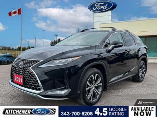 Obsidian 2021 Lexus RX 350L 4D Sport Utility 3.5L 6-Cylinder DOHC 8-Speed Automatic AWD AWD, Glazed Caramel w/Semi-Aniline Leather Seat Trim, 10-Way Heated & Ventilated Front Bucket Seats, 12 Speakers, 3.329 Axle Ratio, 3rd row seats: split-bench, 4-Wheel Disc Brakes, ABS brakes, Air Conditioning, Alloy wheels, AM/FM radio: SiriusXM, Anti-whiplash front head restraints, Apple CarPlay/Android Auto, Auto High-beam Headlights, Auto-dimming door mirrors, Auto-Dimming Rear-View Mirror, Auto-dimming Rear-View mirror, Automatic temperature control, Brake assist, Bumpers: body-colour, CD player, Compass, Delay-off headlights, Driver door bin, Driver vanity mirror, Dual front impact airbags, Dual front side impact airbags, Electronic Stability Control, Emergency communication system: Safety Connect (3 year subscription), Exterior Parking Camera Rear, Four wheel independent suspension, Front anti-roll bar, Front Bucket Seats, Front dual zone A/C, Front LED Illuminated Aluminum Scuff Plates, Front reading lights, Fully automatic headlights, Garage door transmitter: HomeLink, Genuine wood console insert, Genuine wood door panel insert, Headlight cleaning, Heated & Ventilated Front Bucket Seats, Heated door mirrors, Heated front seats, Heated rear seats, Heated steering wheel, Illuminated entry, Intelligent Clearance Sonar, Knee airbag, Leather Shift Knob, LED Fog Lamps, Low tire pressure warning, Memory seat, Occupant sensing airbag, Outside temperature display, Overhead airbag, Overhead console, Panic alarm, Passenger door bin, Passenger vanity mirror, Perforated Leather Seat Surfaces, Power door mirrors, Power driver seat, Power Liftgate, Power moonroof, Power passenger seat, Power steering, Power windows, Premium LED Rear Combination Lamps, Premium Triple-Beam Auto Levelling LED Headlamps, Radio data system, Radio: Display Audio w/Remote, Radio: Lexus Navigation w/Remote, Rain sensing wipers, Rear anti-roll bar, Rear Cross Traffic Brake, Rear reading lights, Rear side impact airbag, Rear window defroster, Rear window wiper, Reclining 3rd row seat, Remote keyless entry, Roof rack: rails only, RX 350L Luxury Package, Security system, Semi-Aniline Perforated Leather Seat Surfaces, Speed control, Speed-sensing steering, Split folding rear seat, Spoiler, Steering wheel memory, Steering wheel mounted audio controls, Tachometer, Telescoping steering wheel, Tilt steering wheel, Traction control, Trip computer, Turn signal indicator mirrors, Variably intermittent wipers, Ventilated front seats, Wheels: 20 Alloy w/Wheel Locks, Woodgrain & Leather Wrapped Steering Wheel.

Awards:
  * JD Power Canada Initial Quality Study (IQS)   * ALG Canada Residual Value Awards, Residual Value Awards