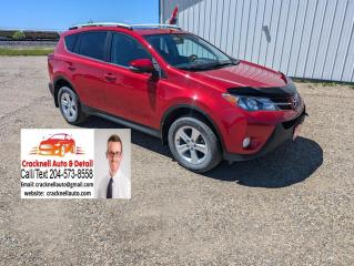 <p>2014 Toyota RAV4 XLE - Safetied & Serviced - Clean Title - $171 Bi-Weekly</p><p><span style=color:rgb( 15 , 15 , 15 )>﻿Located in Carberry, but capable of bringing to Brandon. Priced to Sell! Carfax Available, excellent condition.</span></p><p><br /></p><ul><li><p><strong>Infotainment:</strong> 6.1-inch touchscreen display with Entune Audio, Bluetooth, and backup camera</p></li><li><p>Remote Starter</p></li><li><p><strong>Safety:</strong> Blind Spot Monitor, Rear Cross-Traffic Alert, stability control, traction control</p></li><li><p><strong>Comfort:</strong> Dual-zone automatic climate control, sunroof</p></li><li><p>Heated Seats</p></li><li><p><strong>Convenience:</strong> Keyless entry, power liftgate, heated side mirrors, roof rails</p></li><li><p><strong>Cargo Space:</strong> 38.4 cubic feet behind the second row, up to 73.4 cubic feet with rear seats folded</p></li></ul><p><br /></p><p>Financing Available/ Warranty Available /Trades Welcome /<span style=color:rgb( 15 , 15 , 15 )>delivery available.</span></p><p><br /></p><p>Toll-free call/text 1-204-573-8558</p><p><br /></p><p>Dealer #5742</p><p><br /></p><p>**Vehicle available for dealer trading, perfect subprime car**</p><p><br /></p><p>Treaty cards accepted - 7 Day insurances available</p><p><br /></p>