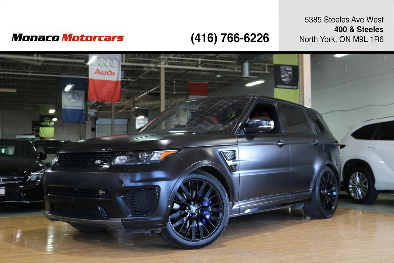 Used 2017 Land Rover Range Rover Sport SVR - HUD|BLINDSPOT|LANEKEEP|NAVI|CAMERA for sale in North York, ON