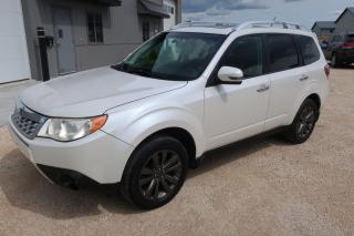 <p><strong>2013 Subaru Forester X convenience AWD SUV 4 CYL </strong></p><p><strong>Heated seats,  blue tooth , sunroof , Air conditioning , power windows and locks ,cruise control , alloy wheels</strong></p><p><strong>Priced at only $9,995</strong></p><p><strong>- PST and GST not included</strong></p><p><strong>ONLY 220,000 KM</strong></p><p><strong>3 months lubrico warranty included with option to buy up to 4 years at discounted price</strong></p><p><strong>dont let the km worry you , this forester has lots of kms left in it</strong></p><p>extensive maintenance done as per car fax</p><p><strong>Free Car proof report available</strong><br><strong>Current Manitoba safety</strong><br><br><strong>Deals with Integrity Auto Sales</strong></p><p><strong>Unit C - 817 Kapelus dr. West St.Paul</strong></p><p><strong>along the north perimeter</strong></p><p><strong>cell/text 204 998 0203 for appointment</strong><br><strong>office 204 414-9210</strong></p><p><strong>DEALS WITH INTEGRITY has arranged for very Competitive Finance Rates available via EPIC Financing:</strong></p><p><strong>Apply : Secure Online application :</strong></p><p><strong>https://epicfinancial.ca/loan-application-to-dealswithintegrity/</strong><br><br><strong>Web: DEALSWITHINTEGRITY.COM</strong><br><br><strong>Email: dealswithintegrity@me.com</strong><br><br><strong>Member of the Manitoba Used Car Dealer Association</strong><br><br><strong>Lubrico Extended warranty available</strong><br><strong></strong></p>