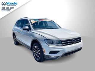 The 2021 Volkswagen Tiguan United is a special edition trim offered in select markets, known for its unique features and styling elements. Here are the key aspects of the 2021 Tiguan United:  1.   *Exterior*: The Tiguan United often features distinctive exterior styling cues that set it apart from standard trims. This may include special badging, unique alloy wheels, and sometimes exclusive paint colors or trim accents.  2.   *Interior*: Inside, the Tiguan United typically offers a well-appointed cabin with premium materials and comfort features. This may include leather upholstery, heated front seats, a leather-wrapped steering wheel, and ambient interior lighting.  3.   *Technology*: It comes equipped with advanced technology features such as a touchscreen infotainment system with smartphone integration (Apple CarPlay and Android Auto), Bluetooth connectivity, USB ports, and a premium audio system. Depending on the market and specific configuration, it may also include navigation and a digital cockpit display.  4.   *Safety*: Standard safety features usually include a suite of driver assistance systems such as forward collision warning with automatic emergency braking, blind-spot monitoring, rear cross-traffic alert, adaptive cruise control, and lane-keeping assist. These features enhance safety and convenience for both city driving and highway cruising.  5.   *Engine and Performance*: The Tiguan United is typically offered with a choice of engines, which may include a turbocharged four-cylinder engine paired with an automatic transmission. The exact engine options can vary based on the market and regional specifications.  6.   *Cargo and Practicality*: Like other Tiguan variants, the United edition offers ample cargo space with the ability to fold down the rear seats to accommodate larger items. This makes it suitable for both everyday errands and longer trips where additional storage space is needed.Overall, the 2021 Volkswagen Tiguan United combines exclusive styling elements with a robust feature set, making it an attractive choice for buyers looking for a distinctive and well-equipped compact SUV. It appeals to those who appreciate both aesthetic enhancements and practical functionality in their vehicle choice.What is the benefit to this Certified Pre-Owned Vehicle?* Peace of mind that our VW trained technicians have performed a 112 point mechanical inspection and that the vehicle has been reconditioned to the highest of standards* A 6 month subscription to VW Roadside Assistance* All remaining factory warranty and preferred pricing on extended warranty options* Finance rates as low as 4.99%