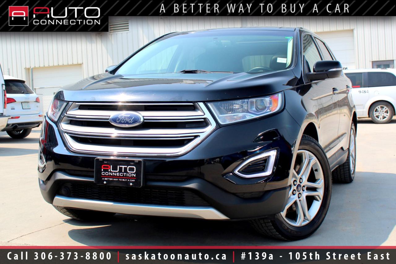 Used 2018 Ford Edge Titanium - AWD - TECH PKG - COOLED SEATS - HEATED REAR SEATS AND STEERING WHEEL - CARPLAY - ANDROID AUTO - NAVIGATION - PANORAMIC SUNROOF for sale in Saskatoon, SK