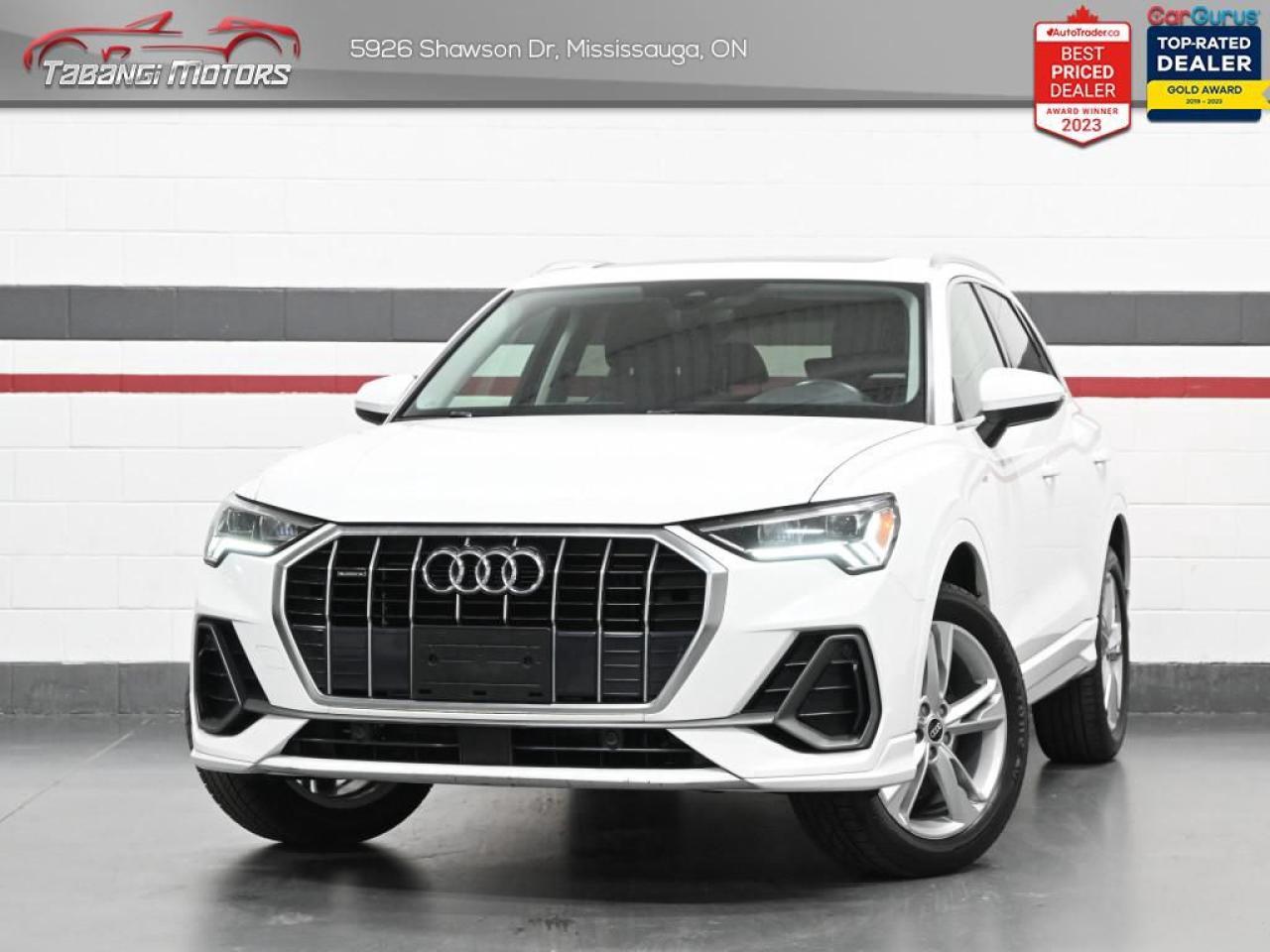 <b>Apple Carplay, Android Auto, S-Line, Panoramic Roof, Heated Seats,  Audi Pre Sense, Side Assist, Lane Departure Warning, Park Aid!<br> <br></b><br>  Tabangi Motors is family owned and operated for over 20 years and is a trusted member of the Used Car Dealer Association (UCDA). Our goal is not only to provide you with the best price, but, more importantly, a quality, reliable vehicle, and the best customer service. Visit our new 25,000 sq. ft. building and indoor showroom and take a test drive today! Call us at 905-670-3738 or email us at customercare@tabangimotors.com to book an appointment. <br><hr></hr>CERTIFICATION: Have your new pre-owned vehicle certified at Tabangi Motors! We offer a full safety inspection exceeding industry standards including oil change and professional detailing prior to delivery. Vehicles are not drivable, if not certified. The certification package is available for $595 on qualified units (Certification is not available on vehicles marked As-Is). All trade-ins are welcome. Taxes and licensing are extra.<br><hr></hr><br> <br><iframe width=100% height=350 src=https://www.youtube.com/embed/4AKKhtxee5g?si=nKjaYt3HyTgDLph4 title=YouTube video player frameborder=0 allow=accelerometer; autoplay; clipboard-write; encrypted-media; gyroscope; picture-in-picture; web-share referrerpolicy=strict-origin-when-cross-origin allowfullscreen></iframe><br><br><br><br>   The smallest SUV in the Audi lineup, this 2021 Q3 is big on style, comfort, and capability. This  2021 Audi Q3 is for sale today in Mississauga. <br> <br>With plenty of style and Audis sporty design language, this aggressive 2021 Q3 is packed full of modern technology and luxurious features. The capability and utility in this compact crossover is second to none, with tons of extra space for all of your passengers. With an improved driving position the Q3s cabin is more luxurious, featuring ambient interior lighting, a fully digital gauge cluster, and contrasting microsuede on the dashboard and doors.This  SUV has 74,003 kms. Its  white in colour  . It has a 8 speed automatic transmission and is powered by a  228HP 2.0L 4 Cylinder Engine.  It may have some remaining factory warranty, please check with dealer for details. <br> <br>To apply right now for financing use this link : <a href=https://tabangimotors.com/apply-now/ target=_blank>https://tabangimotors.com/apply-now/</a><br><br> <br/><br>SERVICE: Schedule an appointment with Tabangi Service Centre to bring your vehicle in for all its needs. Simply click on the link below and book your appointment. Our licensed technicians and repair facility offer the highest quality services at the most competitive prices. All work is manufacturer warranty approved and comes with 2 year parts and labour warranty. Start saving hundreds of dollars by servicing your vehicle with Tabangi. Call us at 905-670-8100 or follow this link to book an appointment today! https://calendly.com/tabangiservice/appointment. <br><hr></hr>PRICE: We believe everyone deserves to get the best price possible on their new pre-owned vehicle without having to go through uncomfortable negotiations. By constantly monitoring the market and adjusting our prices below the market average you can buy confidently knowing you are getting the best price possible! No haggle pricing. No pressure. Why pay more somewhere else?<br><hr></hr>WARRANTY: This vehicle qualifies for an extended warranty with different terms and coverages available. Dont forget to ask for help choosing the right one for you.<br><hr></hr>FINANCING: No credit? New to the country? Bankruptcy? Consumer proposal? Collections? You dont need good credit to finance a vehicle. Bad credit is usually good enough. Give our finance and credit experts a chance to get you approved and start rebuilding credit today!<br> o~o