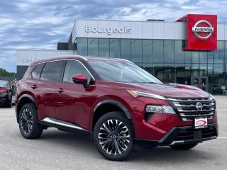 <b>HUD,  Bose Premium Audio,  Leather Seats,  Navigation,  360 Camera!</b><br> <br> <br> <br>  This 2024 Rogue aims to exhilarate the soul and satisfy the need for a dependable family hauler. <br> <br>Nissan was out for more than designing a good crossover in this 2024 Rogue. They were designing an experience. Whether your adventure takes you on a winding mountain path or finding the secrets within the city limits, this Rogue is up for it all. Spirited and refined with space for all your cargo and the biggest personalities, this Rogue is an easy choice for your next family vehicle.<br> <br> This scarlet ember pearl metallic SUV  has a cvt transmission and is powered by a  201HP 1.5L 3 Cylinder Engine.<br> <br> Our Rogues trim level is Platinum. This range-topping Rogue Platinum features a drivers head up display and Bose premium audio, and rewards you with 19-inch alloy wheels, quilted anmd perforated semi-aniline leather upholstery, heated rear seats, a power moonroof, a power liftgate for rear cargo access, adaptive cruise control and ProPilot Assist. Also standard include heated front heats, a heated leather steering wheel, mobile hotspot internet access, proximity key with remote engine start, dual-zone climate control, and a 12.3-inch infotainment screen with NissanConnect, Apple CarPlay, and Android Auto. Safety features also include HD Enhanced Intelligent Around View Monitoring, lane departure warning, blind spot detection, front and rear collision mitigation, and rear parking sensors. This vehicle has been upgraded with the following features: Hud,  Bose Premium Audio,  Leather Seats,  Navigation,  360 Camera,  Moonroof,  Power Liftgate. <br><br> <br>To apply right now for financing use this link : <a href=https://www.bourgeoisnissan.com/finance/ target=_blank>https://www.bourgeoisnissan.com/finance/</a><br><br> <br/><br>Discount on vehicle represents the Cash Purchase discount applicable and is inclusive of all non-stackable and stackable cash purchase discounts from Nissan Canada and Bourgeois Midland Nissan and is offered in lieu of sub-vented lease or finance rates. To get details on current discounts applicable to this and other vehicles in our inventory for Lease and Finance customer, see a member of our team. </br></br>Since Bourgeois Midland Nissan opened its doors, we have been consistently striving to provide the BEST quality new and used vehicles to the Midland area. We have a passion for serving our community, and providing the best automotive services around.Customer service is our number one priority, and this commitment to quality extends to every department. That means that your experience with Bourgeois Midland Nissan will exceed your expectations  whether youre meeting with our sales team to buy a new car or truck, or youre bringing your vehicle in for a repair or checkup.Building lasting relationships is what were all about. We want every customer to feel confident with his or her purchase, and to have a stress-free experience. Our friendly team will happily give you a test drive of any of our vehicles, or answer any questions you have with NO sales pressure.We look forward to welcoming you to our dealership located at 760 Prospect Blvd in Midland, and helping you meet all of your auto needs!<br> Come by and check out our fleet of 20+ used cars and trucks and 80+ new cars and trucks for sale in Midland.  o~o