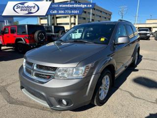 <b>Air Conditioning,  Steering Wheel Audio Control,  Aluminum Wheels,  Fog Lamps,  Power Windows!</b><br> <br>    This versatile, affordable Dodge Journey is a good pick for families on a budget. This  2013 Dodge Journey is fresh on our lot in Swift Current. <br> <br>Theres no better crossover to take you on an adventure than this Dodge Journey. Its the ultimate combination of form and function, a rare blend of versatility, performance, and comfort. With loads of technology, theres entertainment for everyone. Its time to go - your Journey awaits. This  SUV has 222,792 kms. Its  nice in colour  . It has an automatic transmission and is powered by a  283HP 3.6L V6 Cylinder Engine.   This vehicle has been upgraded with the following features: Air Conditioning,  Steering Wheel Audio Control,  Aluminum Wheels,  Fog Lamps,  Power Windows. <br> To view the original window sticker for this vehicle view this <a href=http://www.chrysler.com/hostd/windowsticker/getWindowStickerPdf.do?vin=3C4PDCCG4DT629413 target=_blank>http://www.chrysler.com/hostd/windowsticker/getWindowStickerPdf.do?vin=3C4PDCCG4DT629413</a>. <br/><br> <br>To apply right now for financing use this link : <a href=https://standarddodge.ca/financing target=_blank>https://standarddodge.ca/financing</a><br><br> <br/><br>* Stop By Today *Test drive this must-see, must-drive, must-own beauty today at Standard Chrysler Dodge Jeep Ram, 208 Cheadle St W., Swift Current, SK S9H0B5! <br><br> Come by and check out our fleet of 20+ used cars and trucks and 110+ new cars and trucks for sale in Swift Current.  o~o