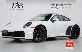 Recent Arrival! White 2020 Porsche 911

NOW OFFERING 3 MONTH DEFERRED FINANCING PAYMENTS ON APPROVED CREDIT. Looking for a top-rated pre-owned luxury car dealership in the GTA? Look no further than Toronto Auto Brokers (TAB)! Were proud to have won multiple awards, including the 2024 AutoTrader Best Priced Dealer, 2024 CBRB Dealer Award, the Canadian Choice Award 2024, the 2024 BNS Award, the 2024 Three Best Rated Dealer Award, and many more!

With 30 years of experience serving the Greater Toronto Area, TAB is a respected and trusted name in the pre-owned luxury car industry. Our 30,000 sq.Ft indoor showroom is home to a wide range of luxury vehicles from top brands like BMW, Mercedes-Benz, Audi, Porsche, Land Rover, Jaguar, Aston Martin, Bentley, Maserati, and more. And we dont just serve the GTA, were proud to offer our services to all cities in Canada, including Vancouver, Montreal, Calgary, Edmonton, Winnipeg, Saskatchewan, Halifax, and more.

At TAB, were committed to providing a no-pressure environment and honest work ethics. As a family-owned and operated business, we treat every customer like family and ensure that every interaction is a positive one. Come experience the TAB Lifestyle at its truest form, luxury car buying has never been more enjoyable and exciting!

We offer a variety of services to make your purchase experience as easy and stress-free as possible. From competitive and simple financing and leasing options to extended warranties, aftermarket services, and full history reports on every vehicle, we have everything you need to make an informed decision. We welcome every trade, even if youre just looking to sell your car without buying, and when it comes to financing or leasing, we offer same day approvals, with access to over 50 lenders, including all of the banks in Canada. Feel free to check out your own Equifax credit score without affecting your credit score, simply click on the Equifax tab above and see if you qualify.

So if youre looking for a luxury pre-owned car dealership in Toronto, look no further than TAB! We proudly serve the GTA, including Toronto, Etobicoke, Woodbridge, North York, York Region, Vaughan, Thornhill, Richmond Hill, Mississauga, Scarborough, Markham, Oshawa, Peteborough, Hamilton, Newmarket, Orangeville, Aurora, Brantford, Barrie, Kitchener, Niagara Falls, Oakville, Cambridge, Kitchener, Waterloo, Guelph, London, Windsor, Orillia, Pickering, Ajax, Whitby, Durham, Cobourg, Belleville, Kingston, Ottawa, Montreal, Vancouver, Winnipeg, Calgary, Edmonton, Regina, Halifax, and more.

Call us today or visit our website to learn more about our inventory and services. And remember, all prices exclude applicable taxes and licensing, and vehicles can be certified at an additional cost of $799.