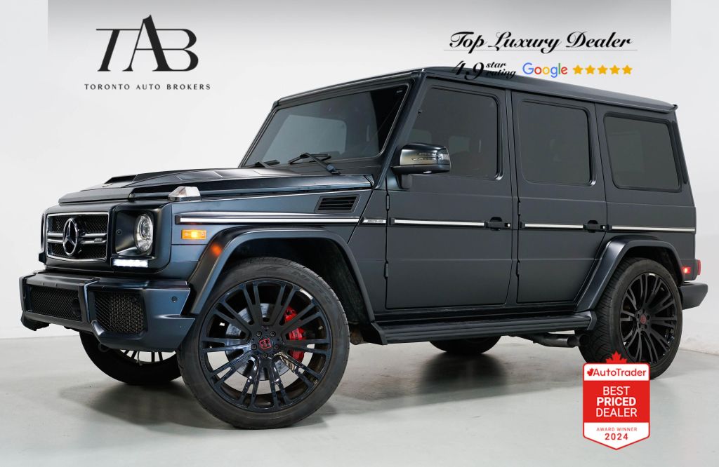 Used 2017 Mercedes-Benz G-Class G 63 AMG RED LEATHER CARBON FIBER MATT BLACK for Sale in Vaughan, Ontario