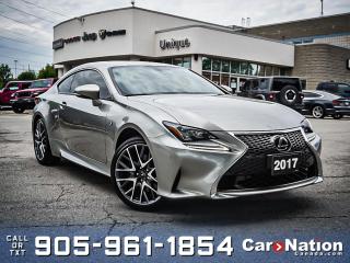 Used 2017 Lexus RC 350 AWD F Sport| NAV| SUNROOF| RED LEATHER| LOW KM'S| for sale in Burlington, ON