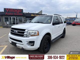 <b>Bluetooth,  Rear View Camera,  Premium Sound Package,  SiriusXM,  Trailer Hitch!</b><br> <br> We sell high quality used cars, trucks, vans, and SUVs in Saskatoon and surrounding area.<br> <br>   The Ford Expedition is designed to take its place on the road in a most compelling way. This  2017 Ford Expedition is for sale today. <br> <br>The 2017 Ford Expeditions dynamic front end creates a look that establishes the Expedition as the flagship of Ford SUVs. But styling isnt all there is, the Expedition comes standard with many standard high end technologies and safety equipment. When it comes to delivering the capability you need, the 2017 Ford Expedition is the full-size SUV that can do it all. This  SUV has 102,360 kms. Its  white in colour  . It has a 6 speed automatic transmission and is powered by a  365HP 3.5L V6 Cylinder Engine.  <br> <br> Our Expeditions trim level is XLT. The XLT trim makes this Expedition an incredible value. It comes with four-wheel drive, heavy-duty trailer tow package, SYNC with Bluetooth, SiriusXM, a premium sound system, automatic climate control, power adjustable pedals, a leather-wrapped steering wheel, a roof rack, running boards, LED foglights, automatic headlights, a rearview camera, and more. This vehicle has been upgraded with the following features: Bluetooth,  Rear View Camera,  Premium Sound Package,  Siriusxm,  Trailer Hitch. <br> To view the original window sticker for this vehicle view this <a href=http://www.windowsticker.forddirect.com/windowsticker.pdf?vin=1FMJU1JT1HEA64159 target=_blank>http://www.windowsticker.forddirect.com/windowsticker.pdf?vin=1FMJU1JT1HEA64159</a>. <br/><br> <br>To apply right now for financing use this link : <a href=https://www.villageauto.ca/car-loan/ target=_blank>https://www.villageauto.ca/car-loan/</a><br><br> <br/><br> Buy this vehicle now for the lowest bi-weekly payment of <b>$201.95</b> with $0 down for 84 months @ 5.99% APR O.A.C. ( Plus applicable taxes -  Plus applicable fees   ).  See dealer for details. <br> <br><br> Village Auto Sales has been a trusted name in the Automotive industry for over 40 years. We have built our reputation on trust and quality service. With long standing relationships with our customers, you can trust us for advice and assistance on all your motoring needs. </br>

<br> With our Credit Repair program, and over 250 well-priced vehicles in stock, youll drive home happy, and thats a promise. We are driven to ensure the best in customer satisfaction and look forward working with you. </br> o~o