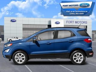 <b>Heated Seats, Remote Engine Start, 200A Equipment Group, SE Convenience Package!</b><br> <br>  Compare at $24440 - Our Price is just $23500! <br> <br>   The Ford EcoSport offers sporty performance that makes it ideal for care-free everyday driving. This  2020 Ford EcoSport is fresh on our lot in Fort St John. <br> <br>Offering an excellent driving position and one of the roomiest rear seats in its class, this Ford EcoSport is the perfect compact SUV for all ages. Its ready for whatever road trip you have in store, with enough cargo space to easily fit large suitcases with ease. Thanks to its compact size, this EcoSport is incredibly easy to drive with excellent visibility and maneuverability on the tightest of city streets. Wherever youre headed, the Ford EcoSport is sure to impress.This  SUV has 53,834 kms. Its  lightning blue in colour  . It has a 6 speed automatic transmission and is powered by a  166HP 2.0L 4 Cylinder Engine.  It may have some remaining factory warranty, please check with dealer for details. <br> <br> Our EcoSports trim level is SE 4WD. Upgrade to this EcoSport SE and you will get unique aluminum wheels, a power sunroof, a 6 speaker audio system featuring SYNC 3 with a larger touchscreen, streaming audio, Apple CarPlay and Android Auto. You will also get Fords intelligent four-wheel drive, a power driver seat, a leather steering wheel, SiriusXM radio, a proximity key with push button start and premium heated cloth seats. Additional features include automatic climate control, cruise control, a 60/40 split rear seats, electronic stability control and a rear view camera with rear parking sensors. This vehicle has been upgraded with the following features: Heated Seats, Remote Engine Start, 200a Equipment Group, Se Convenience Package. <br> To view the original window sticker for this vehicle view this <a href=http://www.windowsticker.forddirect.com/windowsticker.pdf?vin=MAJ6S3GL6LC384381 target=_blank>http://www.windowsticker.forddirect.com/windowsticker.pdf?vin=MAJ6S3GL6LC384381</a>. <br/><br> <br>To apply right now for financing use this link : <a href=https://www.fortmotors.ca/apply-for-credit/ target=_blank>https://www.fortmotors.ca/apply-for-credit/</a><br><br> <br/><br><br> Come by and check out our fleet of 30+ used cars and trucks and 90+ new cars and trucks for sale in Fort St John.  o~o