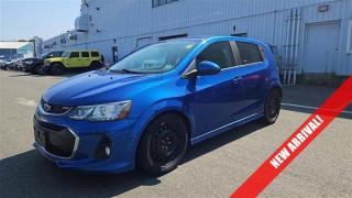 Recent Arrival!2018 Chevrolet Sonic Premier PARK ANYWHERE ABS brakes, Air Conditioning, Alloy wheels, Apple CarPlay/Android Auto, Brake assist, Bumpers: body-colour, Compass, Delay-off headlights, Driver door bin, Driver vanity mirror, Dual front impact airbags, Dual front side impact airbags, Electronic Stability Control, Emergency communication system: OnStar Directions & Connections, Exterior Parking Camera Rear, Front anti-roll bar, Front reading lights, Front wheel independent suspension, Illuminated entry, Leather steering wheel, Occupant sensing airbag, Outside temperature display, Overhead airbag, Passenger door bin, Power driver seat, Power moonroof, Power steering, Power windows, Rear side impact airbag, Remote keyless entry, Speed control, Tachometer, Telescoping steering wheel, Tilt steering wheel, Traction control, Trip computer.Kinetic Blue Metallic 2018 Chevrolet Sonic Premier PARK ANYWHERE FWD 6-Speed Automatic ECOTEC 1.4L I4 SMPI DOHC Turbocharged VVTSteele Mitsubishi has the largest and most diverse selection of preowned vehicles in HRM. Buy with confidence, knowing we use fair market pricing guaranteeing the absolute best value in all of our pre owned inventory!Steele Auto Group is one of the most diversified group of automobile dealerships in Canada, with 60 dealerships selling 29 brands and an employee base of well over 2300. Sales are up over last year and our plan going forward is to expand further into Atlantic Canada and the United States furthering our commitment to our Canadian customers as well as welcoming our new customers in the USA.
