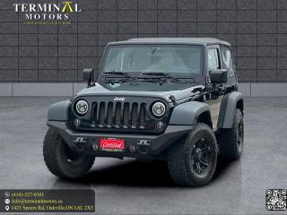 <p>#ONE OWNER</p><p>#LOW KMS</p><p>#CERTIFIED </p><p>#6 SPEED MANUAL</p><p> </p><p>NEW ARRIVAL, 2014 JEEP WRANGLER READY FOR THE SUMMER TIME</p><p> </p><p>-OIL CHANGED WITH FILTER</p><p> </p><p>THIS WRANGLER INCLUDES THE FOLLOWING OPTIONS:</p><p>-UPGRADED FRONT HEADLIGHTS</p><p>-6 SPEED MANUAL TRANSMISSION</p><p>-ALL-WHEEL DRIVE</p><p> </p><p> </p><p># BEING SOLD CERTIFIED WITH SAFETY INCLUDED IN PRICE</p><p># FREE CARFAX REPORT FOR EACH VEHICLE</p><p># PRICE + HST NO HIDDEN OR EXTRA FEES</p><p> </p><p>PLEASE CONTACT US TO BOOK YOUR APPOINTMENT FOR VIEWING AND TEST DRIVE. </p><p> </p><p>TERMINAL MOTORS</p><p>(416) 527 0101</p><p>1421 SPEERS RD, OAKVILLE </p><p> </p>