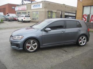 018 Volkswagen Golf GTI with a 2.0-liter 4 Cylinder engine, a 6-speed automatic transmission, and a FWD drivetrain. Options include, SiriusXM Radio, Apple Carplay/Android Auto, Heated Seats, Back Up Camera, and more!<br><br>Topnotch Auto Sale is a well established dealer, being in business for well over 14 years. We pride ourselves on how we maintain relationships with our clients, making customer service our first priority. We always aim to keep our large indoor showroom stocked with a diverse inventory, containing the right car for any type of customer. If financing is needed, we provide on the spot financing on all makes and vehicle models. We welcome you to give us a call, take a look online, or come to our establishment at 5161 steeles avenue west to take a look at what we have. Looking forward to seeing you !