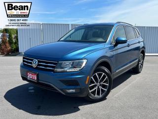 <h2><span style=color:#2ecc71><span style=font-size:18px><strong>2019 Volkswagon Tiguan Comfortline 4Motion</strong></span></span></h2>

<p><span style=font-size:16px>Powered by a 2.0L 4 Cyl engine.</span></p>

<p><span style=font-size:16px><strong>Comfort & Convenience Features: </strong>Includes remote entry, heated front seats, power liftgate, rain sensing wipers, rear view camera, 17” tulsa alloy wheels.</span></p>

<p><span style=font-size:16px><strong>Infotainment Tech & Audio:</strong> 8” touch screen infotainment system with AM/FM/satellite stereo, CD player, MP3 playback, USB audio inputs, voice control, bluetooth, apple carpla and android auto, 6 speaker sound system.</span></p>

<p><span style=color:#2ecc71><span style=font-size:18px><strong>Come test drive this SUV today!</strong></span></span></p>

<h2><span style=color:#2ecc71><span style=font-size:18px><strong>613-257-2432</strong></span></span></h2>
