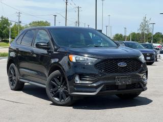 Agate Black Metallic 2022 Ford Edge ST Line ST LINE | AWD | NAVI | SUNROOF | ST LINE | AWD | NAVI | SUNROOF | 4D Sport Utility EcoBoost 2.0L I4 GTDi DOHC Turbocharged VCT 8-Speed Automatic AWD | Heated Seats, | Bluetooth, | Sunroof, AWD, 4-Wheel Disc Brakes, 6 Speakers, ABS brakes, Air Conditioning, Alloy wheels, Automatic temperature control, Brake assist, Electronic Stability Control, Front dual zone A/C, Front fog lights, Fully automatic headlights, Heated front seats, Navigation System, Panic alarm, Panoramic Vista Roof, Power driver seat, Power Liftgate, Power steering, Power windows, Rear window defroster, Remote keyless entry, Security system, Steering wheel mounted audio controls, Tachometer, Telescoping steering wheel, Tilt steering wheel, Traction control, Trip computer.