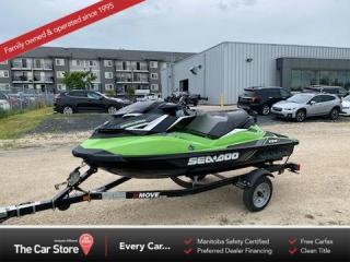 2018 SEA-DOO GTR-X 230 IBR, Rarely used, in Excellent condition! Comes wit Cover and Trailer as show in the pictures. 2018 KARAVAN UTILITY TRAILER

HIGH PERFORMANCE AND HIGH VALUE
The GTR-X is the most affordable Sea-Doo X model. Enjoy the unmatched control of the Ergolock system and a powerful supercharged 230-hp Rotax engine. This watercraft accelerates from 0-60 mph (0-96.6 km/h) in 5.29 seconds.

COMPLETE RIDER-CENTRIC EXPERIENCE
ERGOLOCK SYSTEM
Become one with the machine by locking in your body for better handling and more control, thanks to a narrow racing seat, specially angled footwell wedges and adjustable ergonomic steering.

MORE POWER ONT THE WATER
ROTAX 1500 HO ACE ENGINE
Equipped with Advanced Combustion Efficiency (ACE) technology, a new generation of proven, super-charged Rotax power has arrived. Optimized for regular fuel, this engine is faster and more powerful than its predecessor, but is just as fuel efficient.

RAISE THE BAR
RACING HANDLEBAR WITH ADJUSTABLE RISER
With up to 3 inches (73mm) of vertical adjustment range, the telescopic steering system is ready to face the demanding conditions faced by riders of any size.

PRECISION TUNING
HIGH PERFORMANCE VARIABLE TRIM SYSTEM WITH LAUNCH CONTROL
Quickly access the Variable Trim System (VTS) on the handlebar for fine-tuned handling based on rider preference, water conditions, and number of passengers. Plus a handlebar-activated launch control to provide perfectly controlled acceleration.

BUILT TO WIN
AWARD-WINNING DESIGN
The race-inspired design is built around the performance rider. Every element has been engineered to make you ride faster and with more confidence. The design has been showered with accolades, and its built to do the same for the rider.

STOP SOONER AND DOCK WITH EASE
INTELLIGENT BRAKE AND REVERSE (iBR)
Recognized by the U.S. Coast Guard for improving boat safety since 2009 and now in its third generation, the Sea-Doo exclusive iBR (Intelligent Brake and Reverse) system allows you to stop up to 160 feet (48 m)* sooner than watercraft not using a brake. With both hands on the handlebars, riders can engage forward, neutral, and reverse for stable, worry-free maneuvering at low speeds.

3 MODES THAT SUIT YOUR RIDING STYLE
INTELLIGENT THROTTLE CONTROL
Choose how you want your power delivered thanks to different riding modes such as Touring, Sport, and ECO - available through your watercraft digital information center.

A SEA-DOO EXCLUSIVE
CLOSED-LOOP COOLING SYSTEM
This technology prevents corrosive saltwater and damaging debris from entering the engine, for increased reliability and peace of mind.