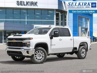 <b>Aluminum Wheels,  Apple CarPlay,  Android Auto,  Remote Keyless Entry,  Touch Screen!</b><br> <br> <br> <br>  Take on the most arduous of tasks with this incredibly potent 2024 Silverado 2500HD. <br> <br>This 2024 Silverado 2500HD is highly configurable work truck that can haul a colossal amount of weight thanks to its potent drivetrain. This truck also offers amazing interior features that nestle occupants in comfort and luxury, with a great selection of tech features. For heavy-duty activities and even long-haul trips, the Silverado 2500HD is all the truck youll ever need.<br> <br> This summit white sought after diesel Crew Cab 4X4 pickup   has an automatic transmission and is powered by a  470HP 6.6L 8 Cylinder Engine.<br> <br> Our Silverado 2500HDs trim level is LT. Upgrading to this Silverado 2500HD LT is a great choice as it comes with features like aluminum wheels, a larger 8 inch touchscreen with Chevrolet MyLink, Bluetooth streaming audio, Apple CarPlay and Android Auto, a heavy-duty locking rear differential, remote keyless entry and an EZ-Lift tailgate. Additional features also include cruise control, steering wheel audio controls, 4G LTE hotspot capability, a rear vision camera, teen driver technology, SiriusXM radio, power windows and much more. This vehicle has been upgraded with the following features: Aluminum Wheels,  Apple Carplay,  Android Auto,  Remote Keyless Entry,  Touch Screen,  Ez-lift Tailgate,  Cruise Control. <br><br> <br>To apply right now for financing use this link : <a href=https://www.selkirkchevrolet.com/pre-qualify-for-financing/ target=_blank>https://www.selkirkchevrolet.com/pre-qualify-for-financing/</a><br><br> <br/> Weve discounted this vehicle $3708.    Incentives expire 2024-07-08.  See dealer for details. <br> <br>Selkirk Chevrolet Buick GMC Ltd carries an impressive selection of new and pre-owned cars, crossovers and SUVs. No matter what vehicle you might have in mind, weve got the perfect fit for you. If youre looking to lease your next vehicle or finance it, we have competitive specials for you. We also have an extensive collection of quality pre-owned and certified vehicles at affordable prices. Winnipeg GMC, Chevrolet and Buick shoppers can visit us in Selkirk for all their automotive needs today! We are located at 1010 MANITOBA AVE SELKIRK, MB R1A 3T7 or via phone at 204-482-1010.<br> Come by and check out our fleet of 60+ used cars and trucks and 200+ new cars and trucks for sale in Selkirk.  o~o