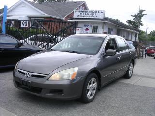 <p>SE! SUNROOF! SUPER LOW KM! 4 CYLINDERS! AUTO! POWER WINDOWS! POWER LOCKS!</p><p>CRUISE CONTORL! ICE COLD A/C! ALLOY RIMS! AND MUCH MORE! LOCAL ONTARIO CAR</p><p>WITH CLEAN CARFAX! ACCIDENT FREE! ONE OWNER! LEGENDAY HONDA ACCORD! SUPER</p><p>NICE AND SMOOTH DRIVE!  GOES FOREVER AS IS SALE! CERTIFIABLE AT $599 EXTRA!</p><p>APPOINTMENT NEEDED DUE TO TWO OFF SITE PARKING STORAGE LOTS!</p><p>WHYBUYNEW MOTORS LTD</p><p>90 WINTER AVE, SCARBOROUGH, ON, M1K 4M3</p><p>WHYBUYNEW2010@HOTMAIL.COM</p><p>WHYBUYNEWMOTORS.CA</p>