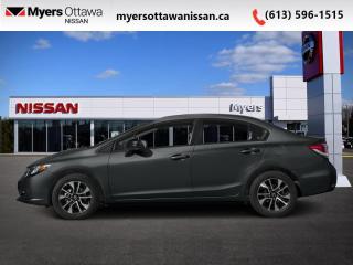 <b>Bluetooth,  Rear View Camera,  Heated Seats,  Air Conditioning!</b><br> <br>  Compare at $11840 - Our Price is just $11495! <br> <br>     This  2015 Honda Civic Sedan is fresh on our lot in Ottawa. <br> <br>In addition to the impressive performance and handling that the 2015 Honda Civic Sedan provides, this model also offers exceptional amenities to enhance the total experience. Staying in tune with what drivers want, this car features modern technology for information and entertainment. It also provides outstanding safety ratings to make everyone feel safe no matter where the destination leads.This  sedan has 217,889 kms. Its  grey in colour  . It has an automatic transmission and is powered by a  143HP 1.8L 4 Cylinder Engine.  This vehicle has been upgraded with the following features: Bluetooth,  Rear View Camera,  Heated Seats,  Air Conditioning. <br> <br>To apply right now for financing use this link : <a href=https://www.myersottawanissan.ca/finance target=_blank>https://www.myersottawanissan.ca/finance</a><br><br> <br/><br>Get the amazing benefits of a Nissan Certified Pre-Owned vehicle!!! Save thousands of dollars and get a pre-owned vehicle that has factory warranty, 24 hour roadside assistance and rates as low as 0.9%!!! <br>*LIFETIME ENGINE TRANSMISSION WARRANTY NOT AVAILABLE ON VEHICLES WITH KMS EXCEEDING 140,000KM, VEHICLES 8 YEARS & OLDER, OR HIGHLINE BRAND VEHICLE(eg. BMW, INFINITI. CADILLAC, LEXUS...) o~o