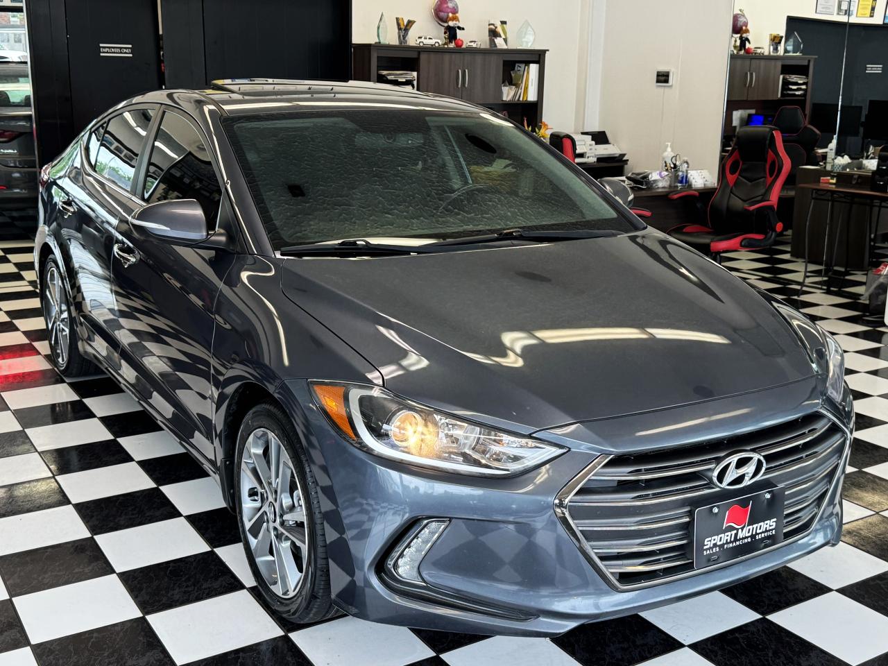 2017 Hyundai Elantra LIMITED+GPS+Sunroof+HeatedLeather+Camera+BlindSpot - Photo #8