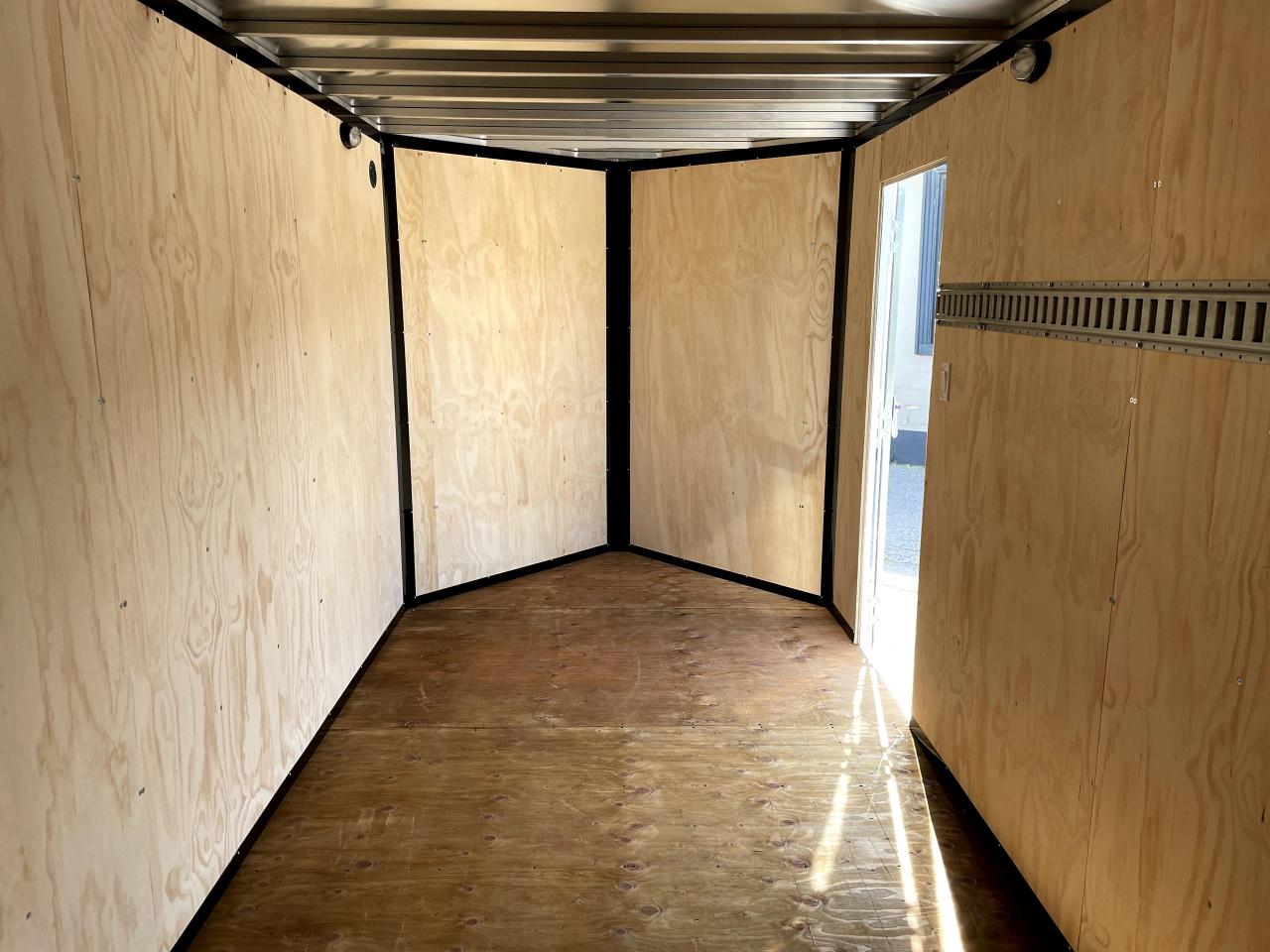 2024 Canadian Trailer Company 7x14 V Nose Cargo Trailer Aluminum Tandem Axle Photo7