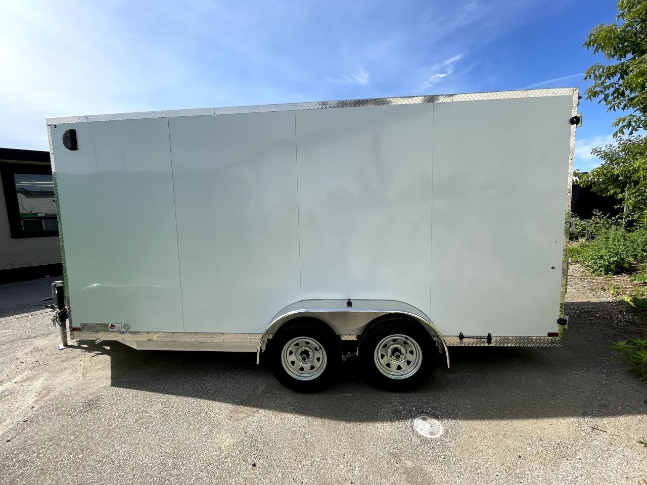 2024 Canadian Trailer Company 7x14 V Nose Cargo Trailer Aluminum Tandem Axle Photo12