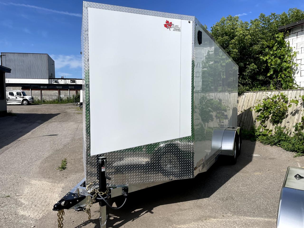 2024 Canadian Trailer Company 7x14 V Nose Cargo Trailer Aluminum Tandem Axle Photo11