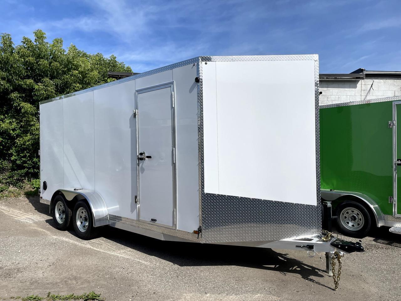 2024 Canadian Trailer Company 7x14 V Nose Cargo Trailer Aluminum Tandem Axle