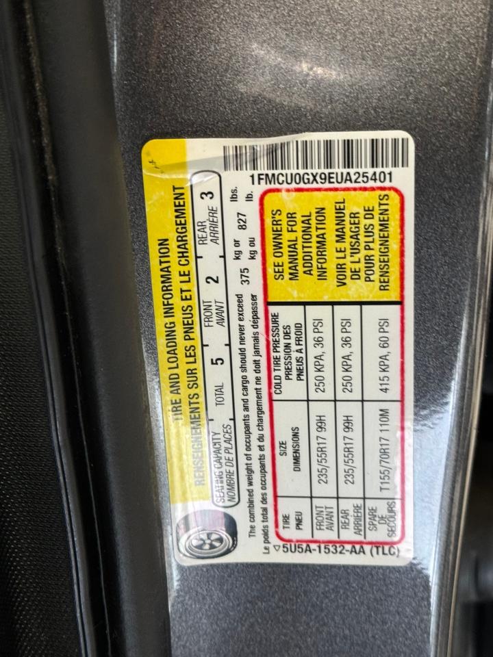 2014 Ford Escape SE+Camera+Remote Start+Power Lift Gate+New Tires Photo99