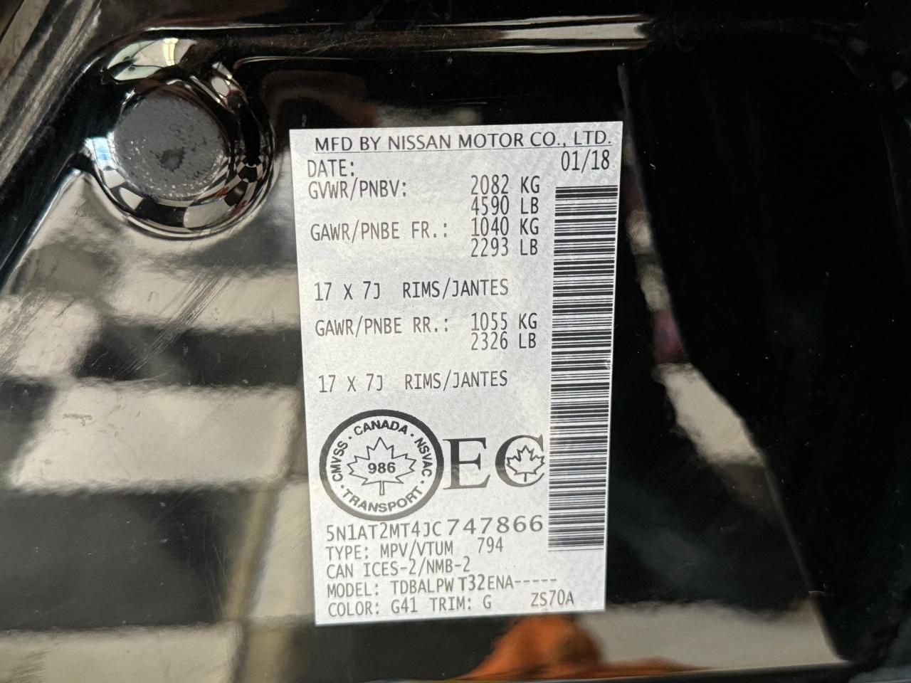 2018 Nissan Rogue S+Blind Spot+New Tires+Apple Play++CLEAN CARFAX - Photo #42