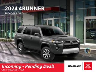 New 2024 Toyota 4Runner TRD OFF ROAD 4WD for sale in Williams Lake, BC