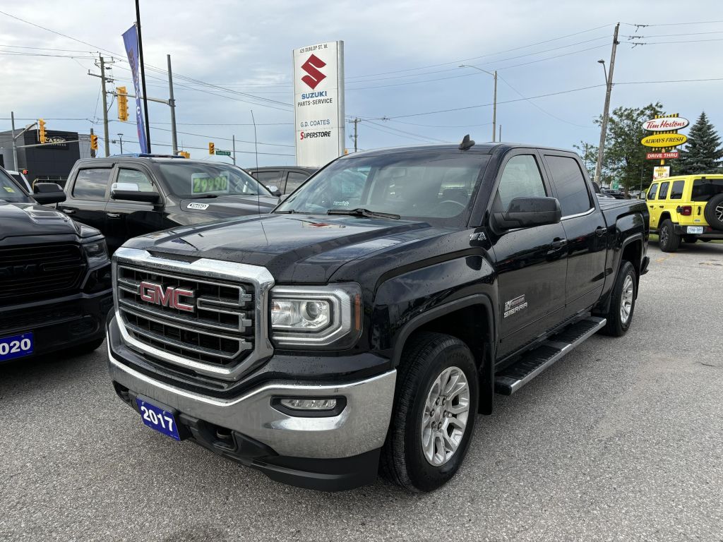 Used 2017 GMC Sierra 1500 SLE Crew Cab 4x4 ~Heated Seats ~Bluetooth ~Camera for Sale in Barrie, Ontario