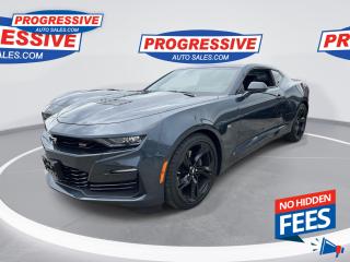 <b>Low Mileage, Leather Seats,  Cooled Seats,  HUD,  Android Auto,  Apple CarPlay!</b><br> <br>    From bumper to bumper, everything about this 2022 Camaro was designed to deliver thrill after thrill. This  2022 Chevrolet Camaro is for sale today. <br> <br>With all the tech and luxury features you expect from a 2022 vehicle, along with its iconic and legendary Camaro performance, you can be sure this 2022 Camaro is the car of your dreams. If youre ready to own a piece of American history, this 2022 Camaro is ready to tear some asphalt with you. Built around a smaller, lighter architecture than the previous generation, this Chevrolet Camaro takes full advantage of its tighter proportions with more responsive braking, better handling in the corners and more nimble driving performance. This low mileage  coupe has just 4,678 kms. Its  nice in colour  . It has a 6 speed manual transmission and is powered by a  455HP 6.2L 8 Cylinder Engine. <br> <br> Our Camaros trim level is 2SS. Upgrading to this Camaro with 2SS package is a great move as it comes with Brembo performance brakes and a performance suspension! It also comes with dual exhaust outlets, driver select modes, a rear spoiler, limited slip rear differential and larger aluminum wheels. This Camaro also offers next level comfort and connectivity with an 8 inch touchscreen, wireless Apple CarPlay and Android Auto, SiriusXM, 4G WiFi, leather seats that are cooled in the front, head-up display, rear parking assist, forward collision warning, automatic climate control, blind spot detection, lane change alert and much more. This vehicle has been upgraded with the following features: Leather Seats,  Cooled Seats,  Hud,  Android Auto,  Apple Carplay,  Forward Collision Alert,  Blind Spot Monitoring. <br> <br>To apply right now for financing use this link : <a href=https://www.progressiveautosales.com/credit-application/ target=_blank>https://www.progressiveautosales.com/credit-application/</a><br><br> <br/><br><br> Progressive Auto Sales provides you with the all the tools you need to find and purchase a used vehicle that meets your needs and exceeds your expectations. Our Sarnia used car dealership carries a wide range of makes and models for exceptionally low prices due to our extensive network of Canadian, Ontario and Sarnia used car dealerships, leasing companies and auction groups. </br>

<br> Our dealership wouldnt be where we are today without the great people in Sarnia and surrounding areas. If you have any questions about our services, please feel free to ask any one of our staff. If you want to visit our dealership, you can also find our hours of operation and location information on our Contact page. </br> o~o
