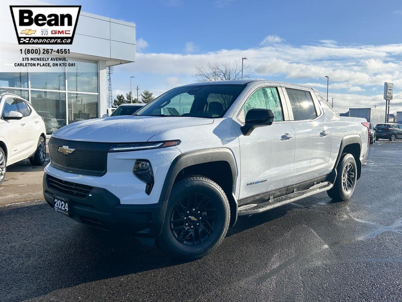 New 2024 Chevrolet Silverado EV Work Truck FULLY ELECTRIC, REMOTE START/ENTRY, ONE-FOOT BREAKING, HITCH GUIDANCE, HD SURROUND VISION, AMAZON ALEXA, APPLE CARPLAY ANDROID AUTO for sale in Carleton Place, ON