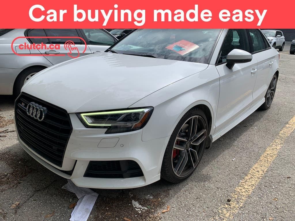 Used 2017 Audi S3 Technik with S-Line Package w/ Apple CarPlay & Android Auto, Navigation, Cruise Control for Sale in Toronto, Ontario