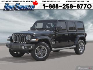 Used 2019 Jeep Wrangler Unlimited SAHARA | LEATHER | TOW | SAFETY | NAV | SOUND & MO for sale in Milton, ON