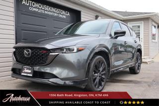 The 2022 Mazda CX-5 Grand Touring offers LED headlights with auto-leveling, LED daytime running lights, LED fog lights, and a power sliding-glass moonroof, MAZDA CONNECT infotainment system with 10.25-inch full-color display, Apple CarPlay® and Android Auto compatibility, Bluetooth® hands-free phone and audio streaming, Mazda Radar Cruise Control with Stop & Go, Rearview camera and so much more! This vehicle has low KM for its year, a clean CARFAX and a balance of Mazda Manufacturer warranty remaining! 
<p>**PLEASE CALL TO BOOK YOUR TEST DRIVE! THIS WILL ALLOW US TO HAVE THE VEHICLE READY BEFORE YOU ARRIVE. THANK YOU!**</p>

<p>The above advertised price and payment quote are applicable to finance purchases. <strong>Cash pricing is an additional $699. </strong> We have done this in an effort to keep our advertised pricing competitive to the market. Please consult your sales professional for further details and an explanation of costs. <p>

<p>WE FINANCE!! Click through to AUTOHOUSEKINGSTON.CA for a quick and secure credit application!<p><strong>

<p><strong>All of our vehicles are ready to go! Each vehicle receives a multi-point safety inspection, oil change and emissions test (if needed). Our vehicles are thoroughly cleaned inside and out.<p>

<p>Autohouse Kingston is a locally-owned family business that has served Kingston and the surrounding area for more than 30 years. We operate with transparency and provide family-like service to all our clients. At Autohouse Kingston we work with more than 20 lenders to offer you the best possible financing options. Please ask how you can add a warranty and vehicle accessories to your monthly payment.</p>

<p>We are located at 1556 Bath Rd, just east of Gardiners Rd, in Kingston. Come in for a test drive and speak to our sales staff, who will look after all your automotive needs with a friendly, low-pressure approach. Get approved and drive away in your new ride today!</p>

<p>Our office number is 613-634-3262 and our website is www.autohousekingston.ca. If you have questions after hours or on weekends, feel free to text Kyle at 613-985-5953. Autohouse Kingston  It just makes sense!</p>

<p>Office - 613-634-3262</p>

<p>Kyle Hollett (Sales) - Extension 104 - Cell - 613-985-5953; kyle@autohousekingston.ca</p>


<p>Brian Doyle (Sales and Finance) - Extension 106 -  Cell  613-572-2246; brian@autohousekingston.ca</p>

<p>Bradie Johnston (Director of Awesome Times) - Extension 101 - Cell - 613-331-1121; bradie@autohousekingston.ca</p>