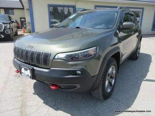 Used 2020 Jeep Cherokee LOADED TRAIL-HAWK-ELITE-MODEL 5 PASSENGER 3.2L - V6.. 4X4.. SELEC-TERRAIN-SHIFTING.. NAVIGATION.. HEATED SEATS & WHEEL.. BACK-UP CAMERA.. for sale in Bradford, ON