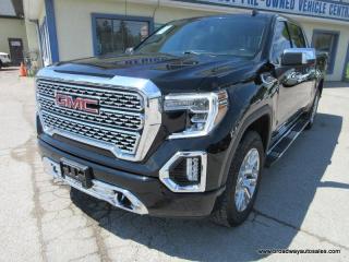 Used 2021 GMC Sierra 1500 LOADED DENALI-EDITION 5 PASSENGER 6.2L - V8.. 4X4.. CREW-CAB.. SHORTY.. NAVIGATION.. POWER SUNROOF.. LEATHER.. HEATED/AC SEATS.. BACK-UP CAMERA.. for sale in Bradford, ON