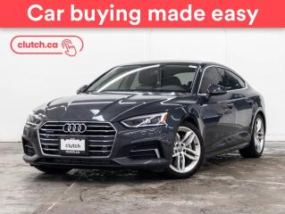 Used 2019 Audi A5 Sportback Technik AWD  w/ Apple CarPlay & Android Auto, Nav, Tri-Zone A/C for sale in Toronto, ON