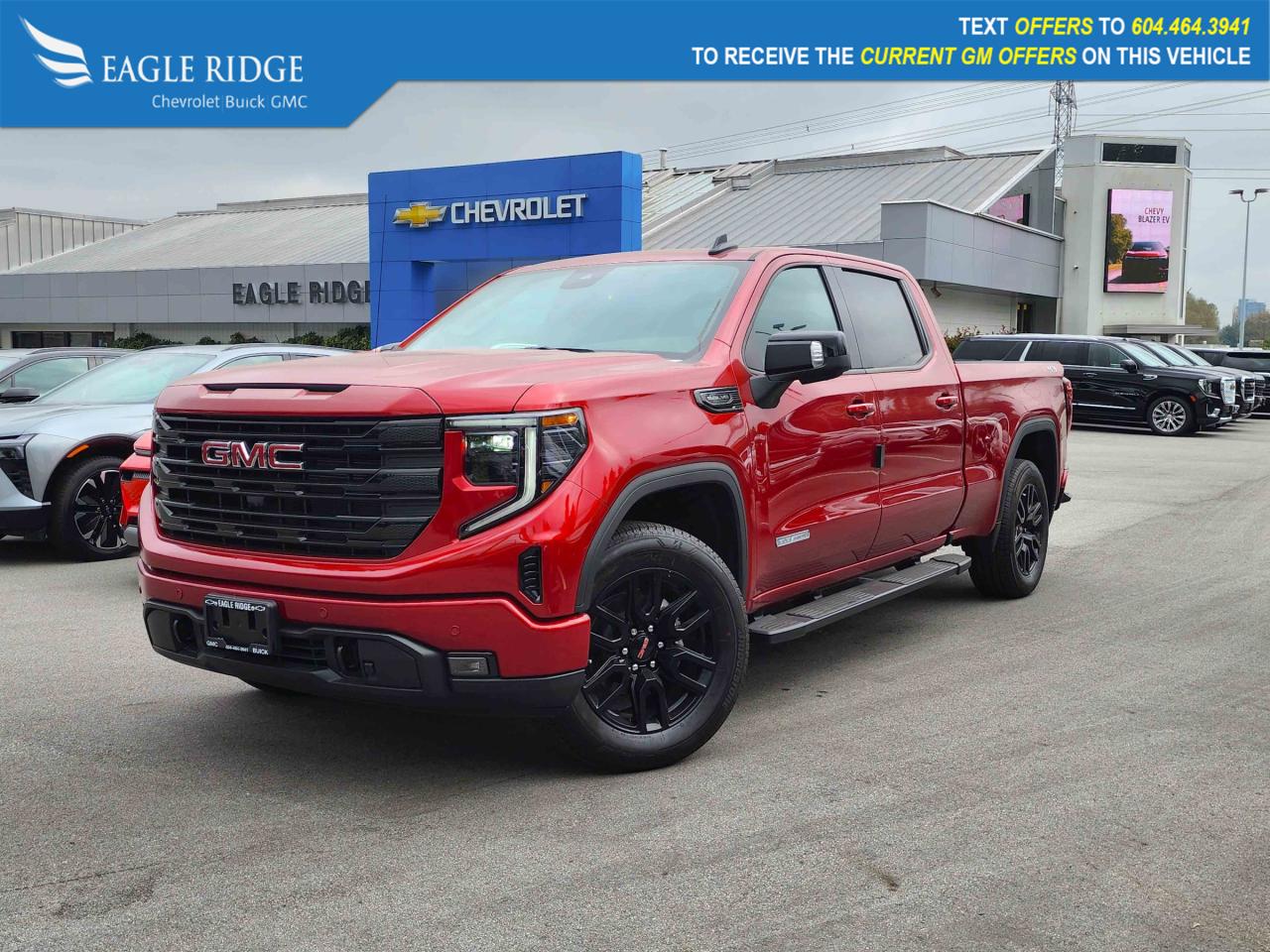 New 2024 GMC Sierra 1500 Elevation 4x4,  lane keep assist, automatic lights, adaptive cruise control, Apple CarPlay and Android Auto. for sale in Coquitlam, BC