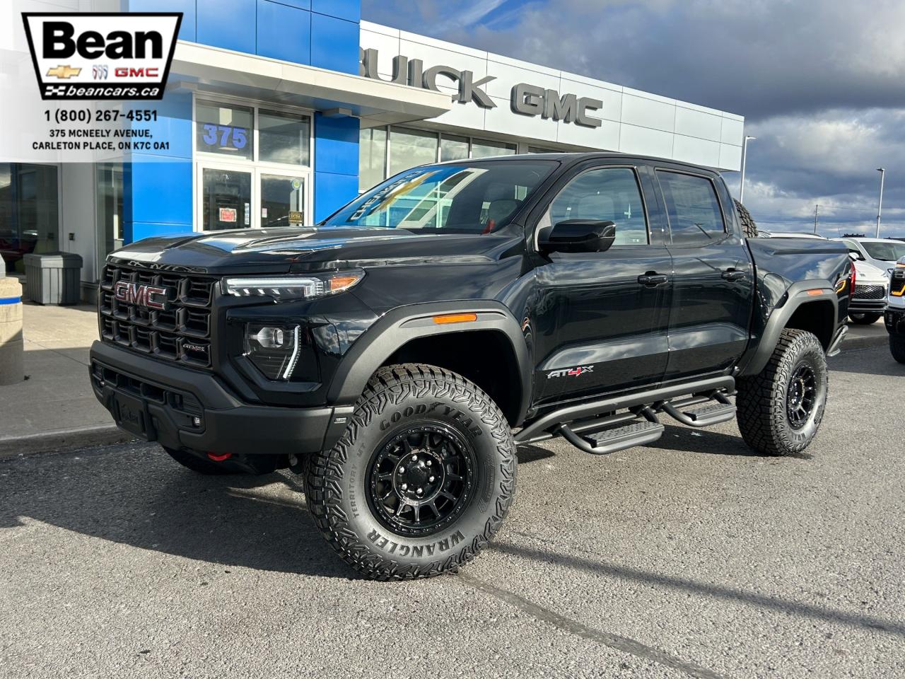 New 2024 GMC Canyon AT4X 2.7L 4 CYL WITH REMOTE START/ENTRY, HEATED SEATS, HEATED STEERING WHEEL, VENTILATED SEATS, HITCH GUIDANCE, HD SURROUND VISION for sale in Carleton Place, ON