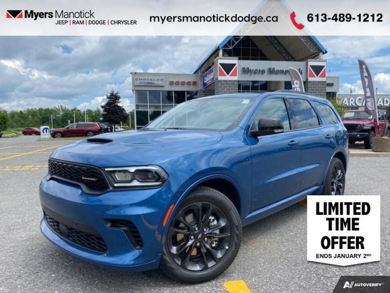 New 2024 Dodge Durango R/T Plus  Blacktop Pkg, HEMI  - $231.12 /Wk for sale in Ottawa, ON