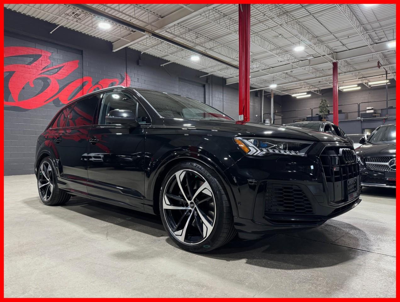 <p>***NO LUXURY TAX***</p><p></p><p>Mythos Black Metallic Exterior On Arras Red w/Gray Stitch, Valcona Leather Seating Surfaces w/Diamond Stitching.</p><p></p><p>One Owner, No Accidents, Clean Carfax, Certified, And A Balance Of Audi Warranty November 28 2027/80,000Km.</p><p></p><p>Financing And Extended Warranty Options Available, Trade-Ins Are Welcome!</p><p></p><p>This 2024 Audi SQ7 Is Loaded With A Dynamic Package Plus, Black Optics Package, Massage Seat Package, 22" 5 Arm Trapezoidal Style Alloy Wheels, Black Badging, Full Leather Package Plus, Black Alcantara Headliner, And Night Vision Assistant, And More!</p><p></p><p>We Do Not Charge Any Additional Fees For Certification, Its Just The Price Plus HST And Licencing.</p><p></p><p>Follow Us On Instagram, And Facebook.</p><p></p><p>Dont Worry About Rain, Or Snow, Come Into Our 20,000sqft Indoor Showroom, We Have Been In Business For A Decade, With Many Satisfied Clients That Keep Coming Back, And Refer Their Friends And Family. We Are Confident You Will Have An Enjoyable Shopping Experience At AutoBase. If You Have The Chance Come In And Experience AutoBase For Yourself.</p><p></p>